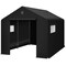 Best Choice Products 10x8ft Outdoor Fabric Storage Shed, Steel Frame, Dual Zipper Doors, Window